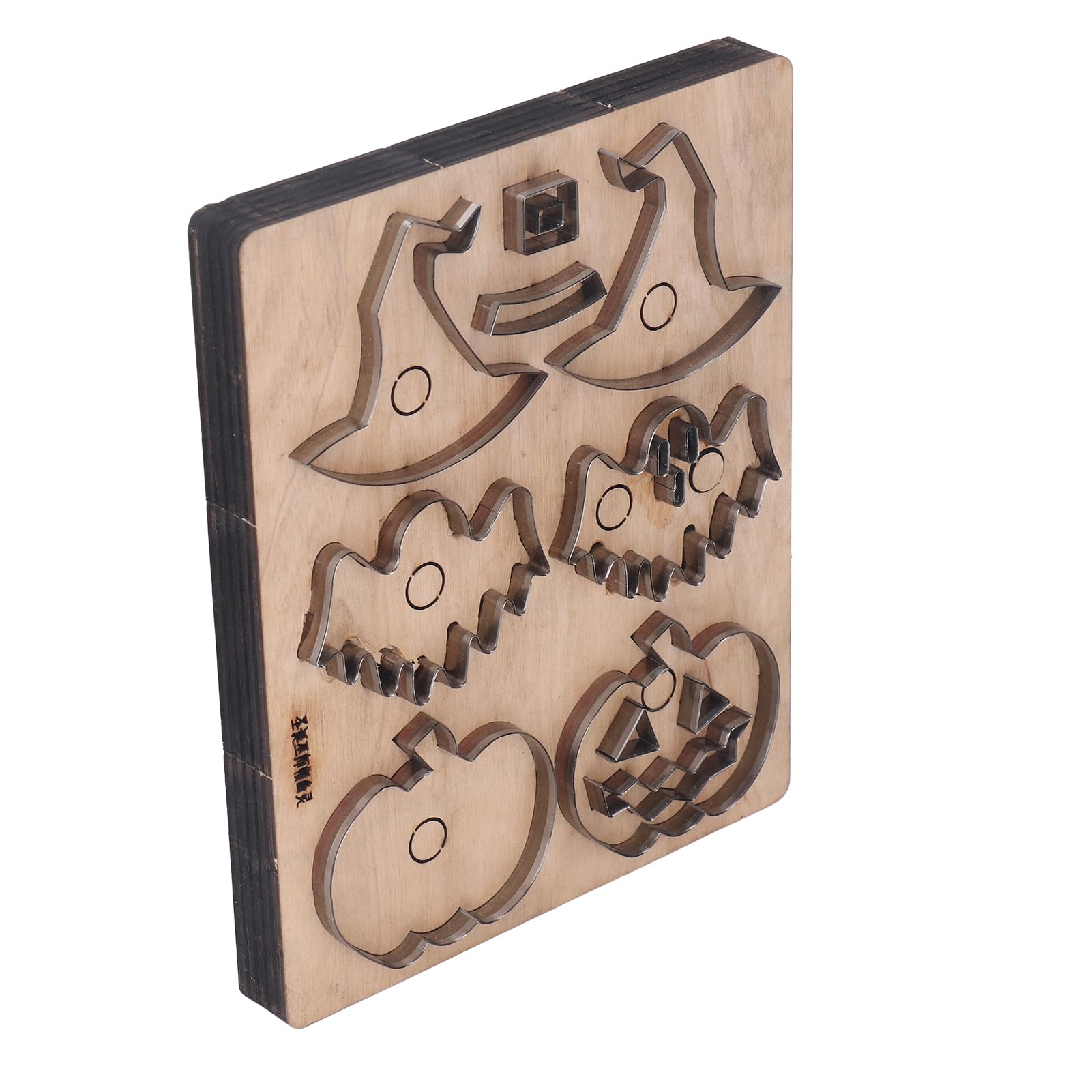 Troquel de corte para cuero de Halloween con diseños de fantasma y sombrero de calabaza, troquel manual de acero aleado para manualidades de álbumes de recortes, arcilla polimérica
