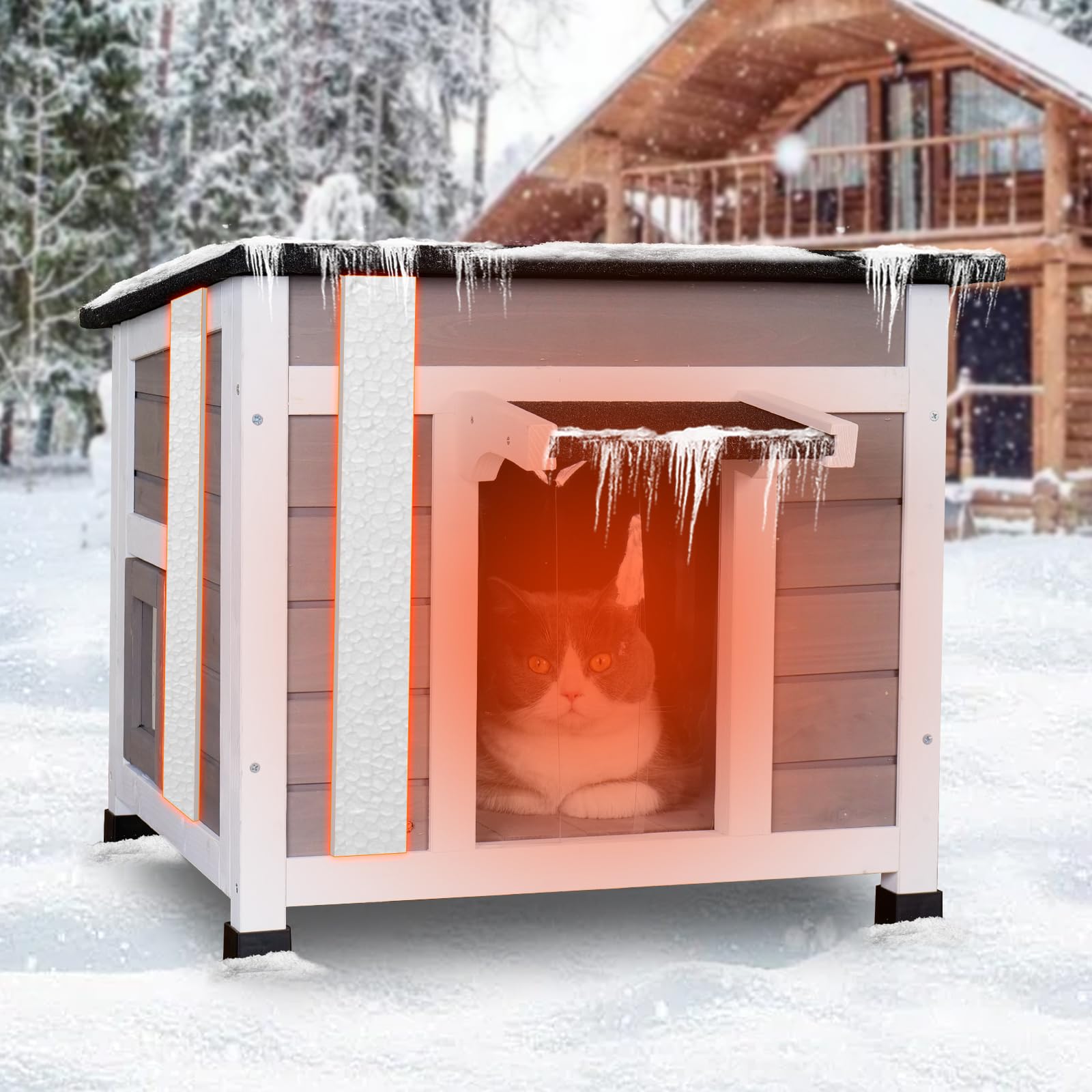 Insulated Outdoor Cat House FunXplore