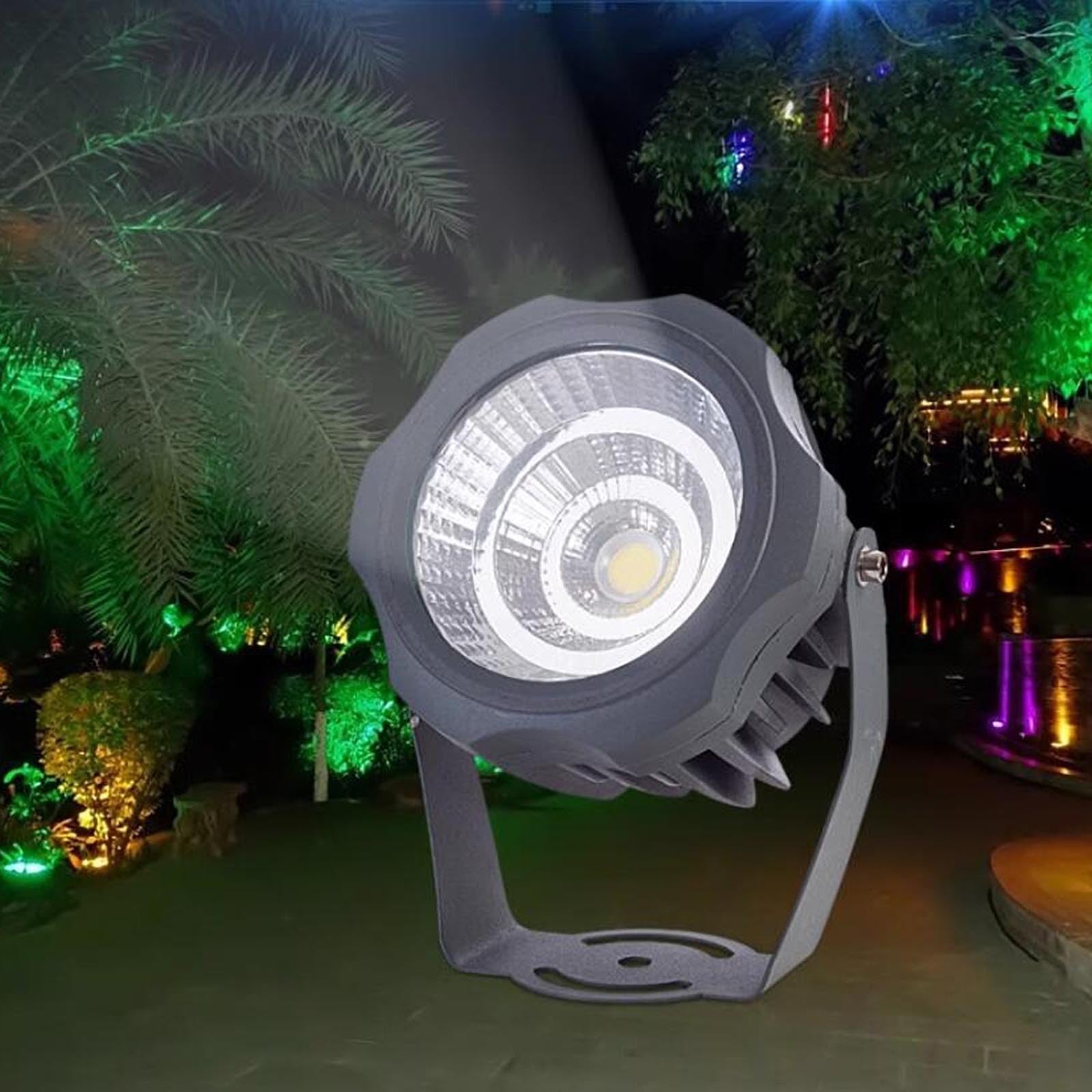 YUANCHUTOP Outdoor Spotlights - Spotlight Led Beam Light - Led Spot Lights, AC85-265V COB Tree Lighting, IP65 Outdoor Waterproof Landscape Floodlights, Garden Villa Courtyard Lawn Lights(Blue,30W)