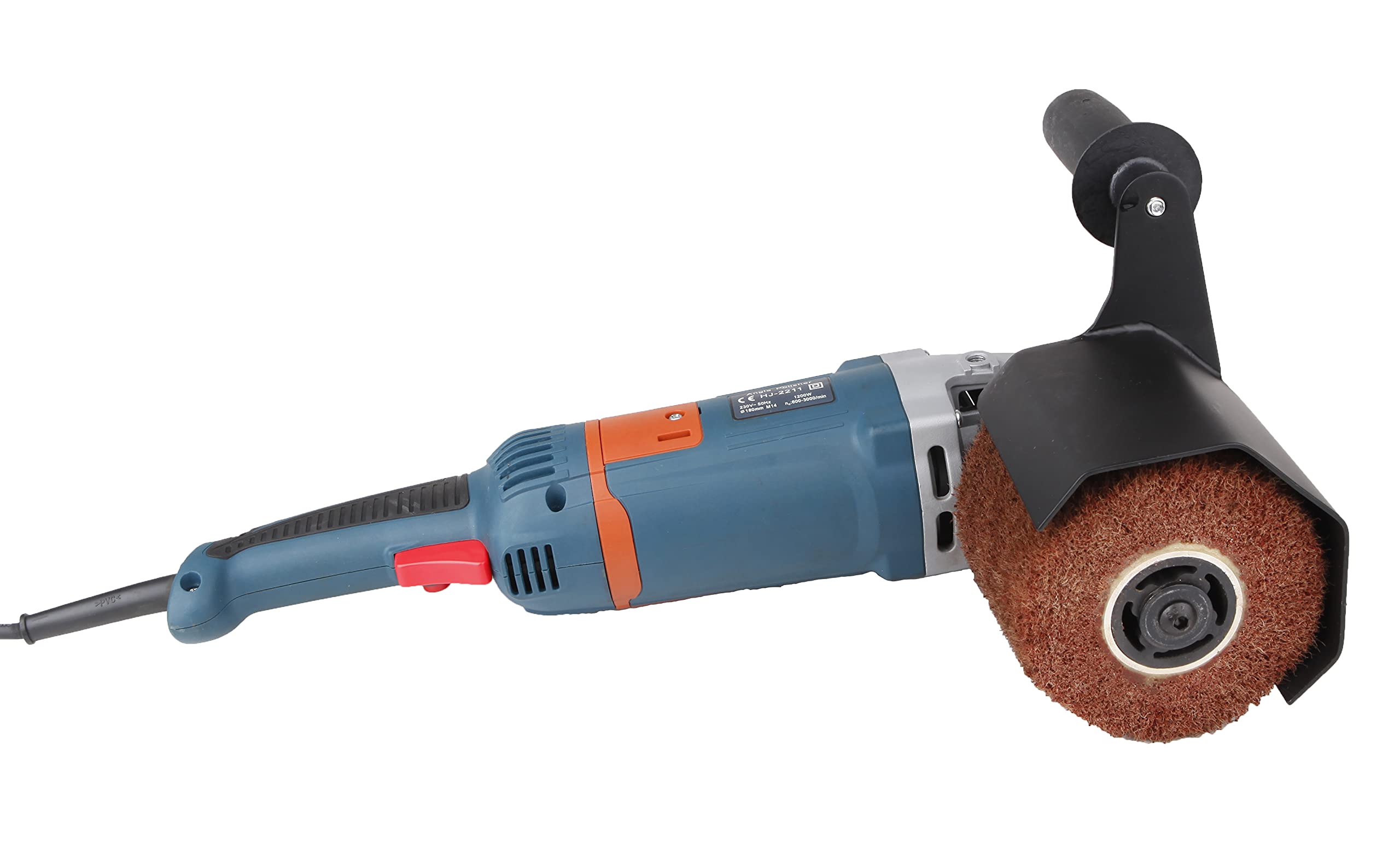 Aidelife Brosse en fibre synthétique pour la préparation de surfaces planes en métal et en bois et pour le lustrage de métaux bruts pour rénovateur extérieur à brosse Ø120x100