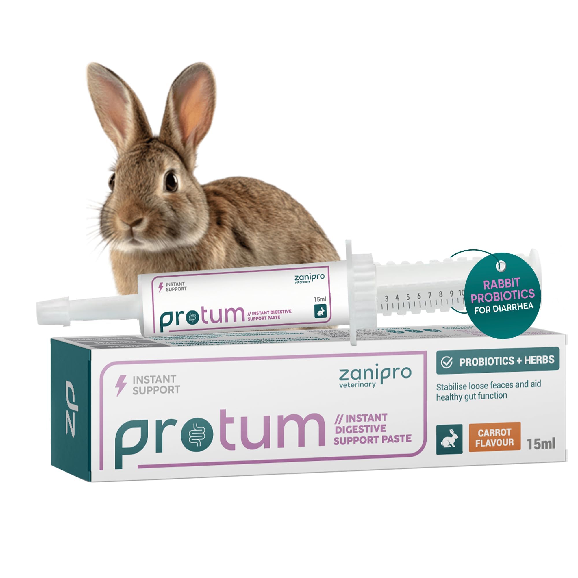 Zanipro Veterinary Rabbit Probiotic Paste 15ml - Support Digestive Health