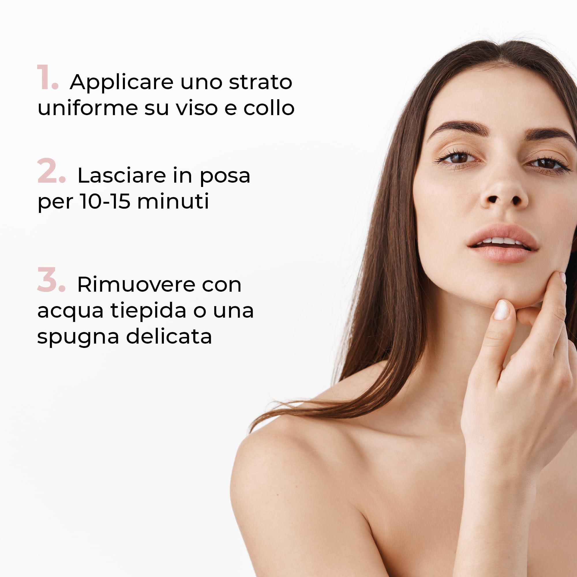 Wikirose Maschera Viso Effetto LIFT BMA PM Rimpolpante, Lifting e Idratante con Acido Ialuronico, Kigelia Africana, Oli Vegetali, Aloe Vera, Coenzima Q10, per Tutti i Tipi di Pelle, 50ml