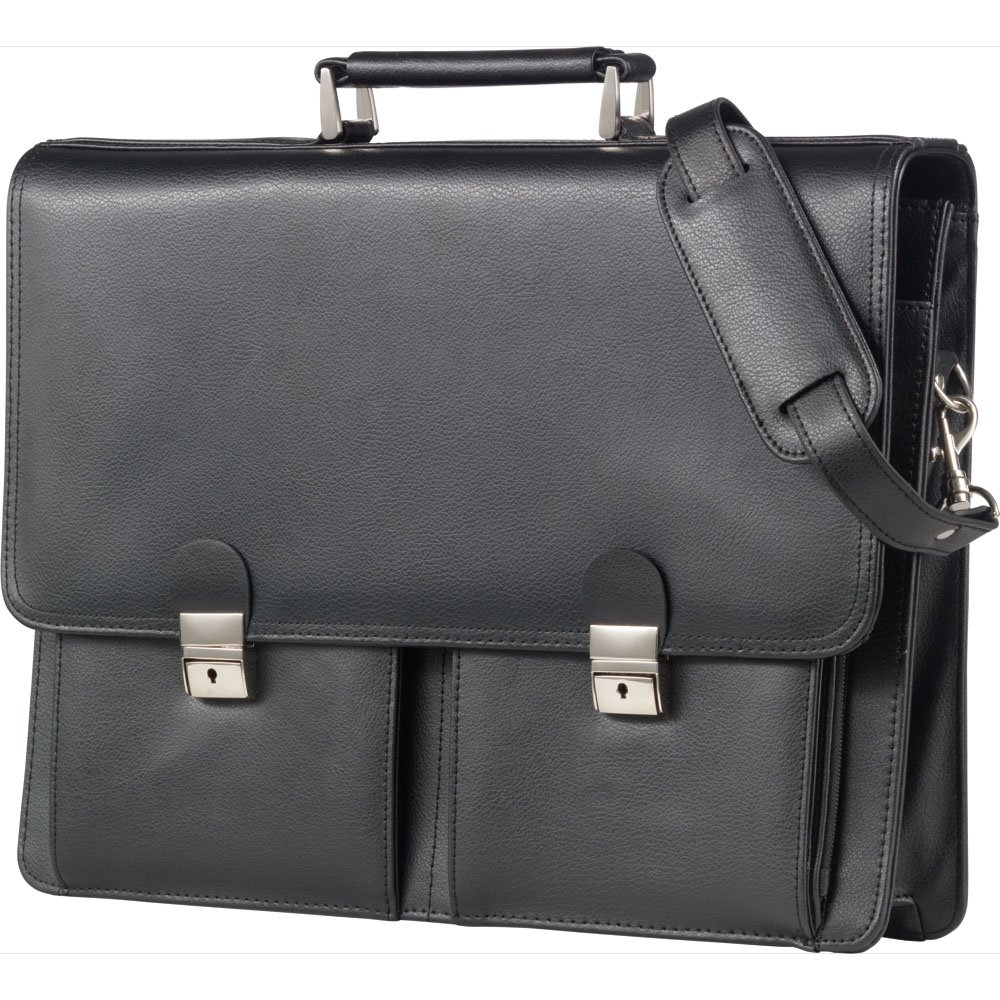 Alassio - 47117 VENETO - briefcase fnr 15.4 inch Laptop, leather, black
