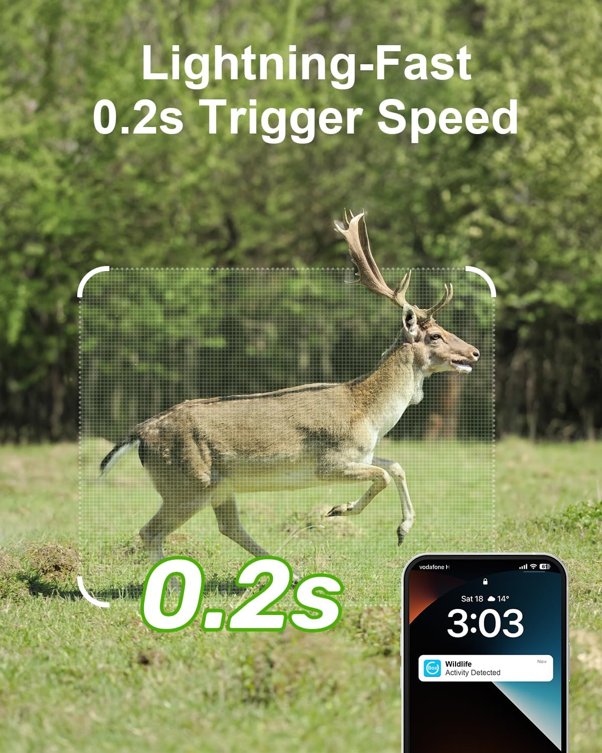 4G LTE Cellular Trail Camera, 360° PTZ Live View Camouflage No WiFi Security Game Camera, Built-in SIM Card, Solar Powered, 2K Color Night Vision, Motion Activated, Off-Grid Remote Monitoring