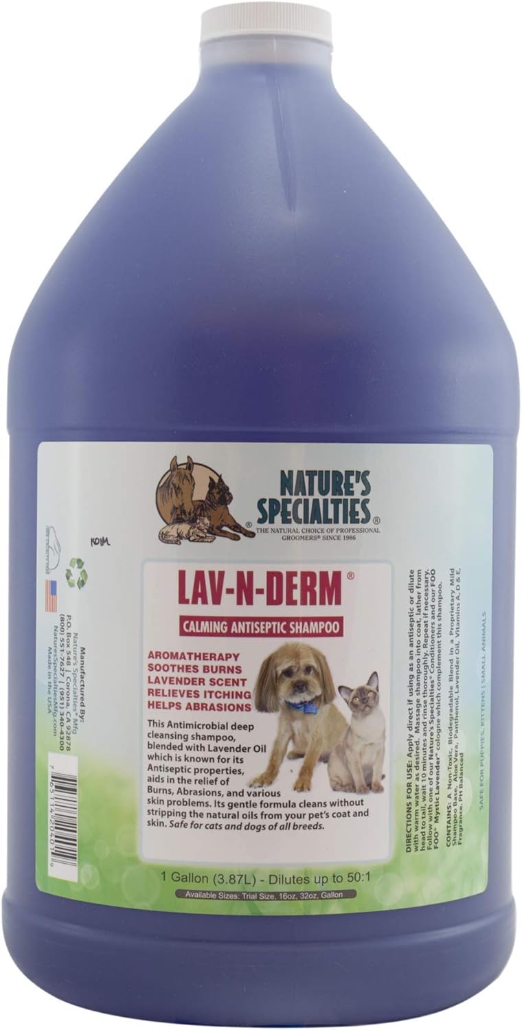 Nature's Specialties LavNDerm Calming Antiseptic Dog Shampoo