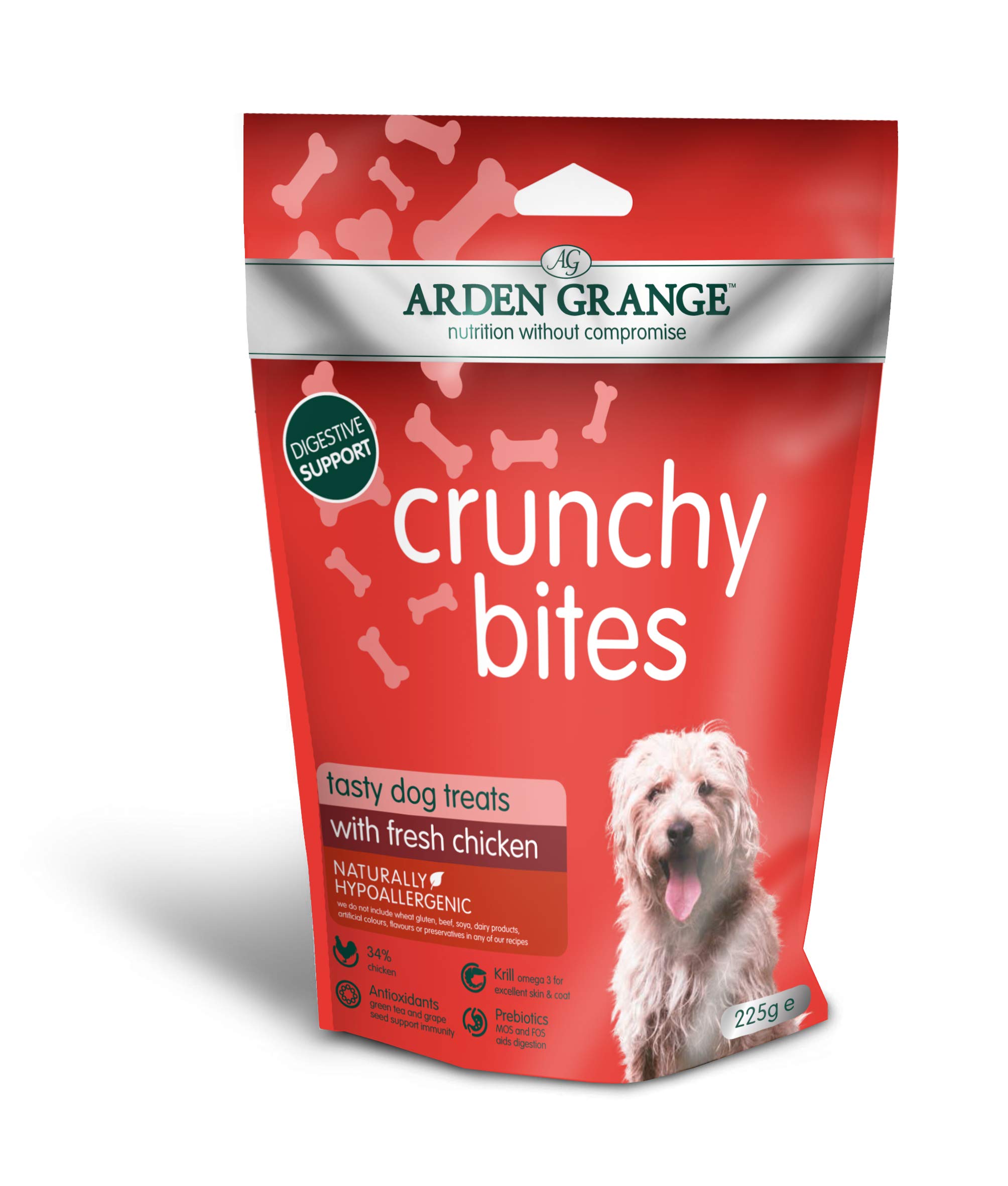 Arden Grange Crunchy Bites With Fresh Chicken - 225G