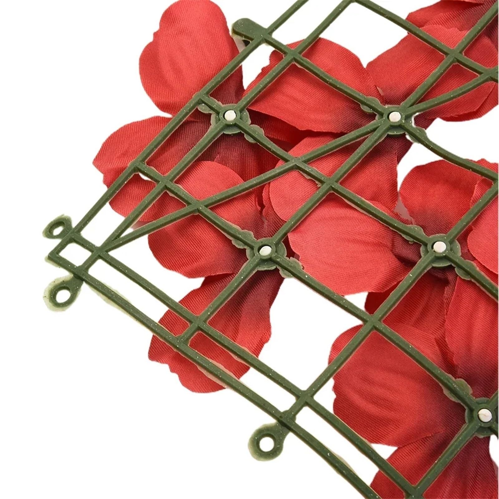 Sztuczne liście żywopłotu w rolce, Sztuczny płot z liści wiśni 50x100 cm, wielokolorowy, do ogrodu, balkonu(Red)