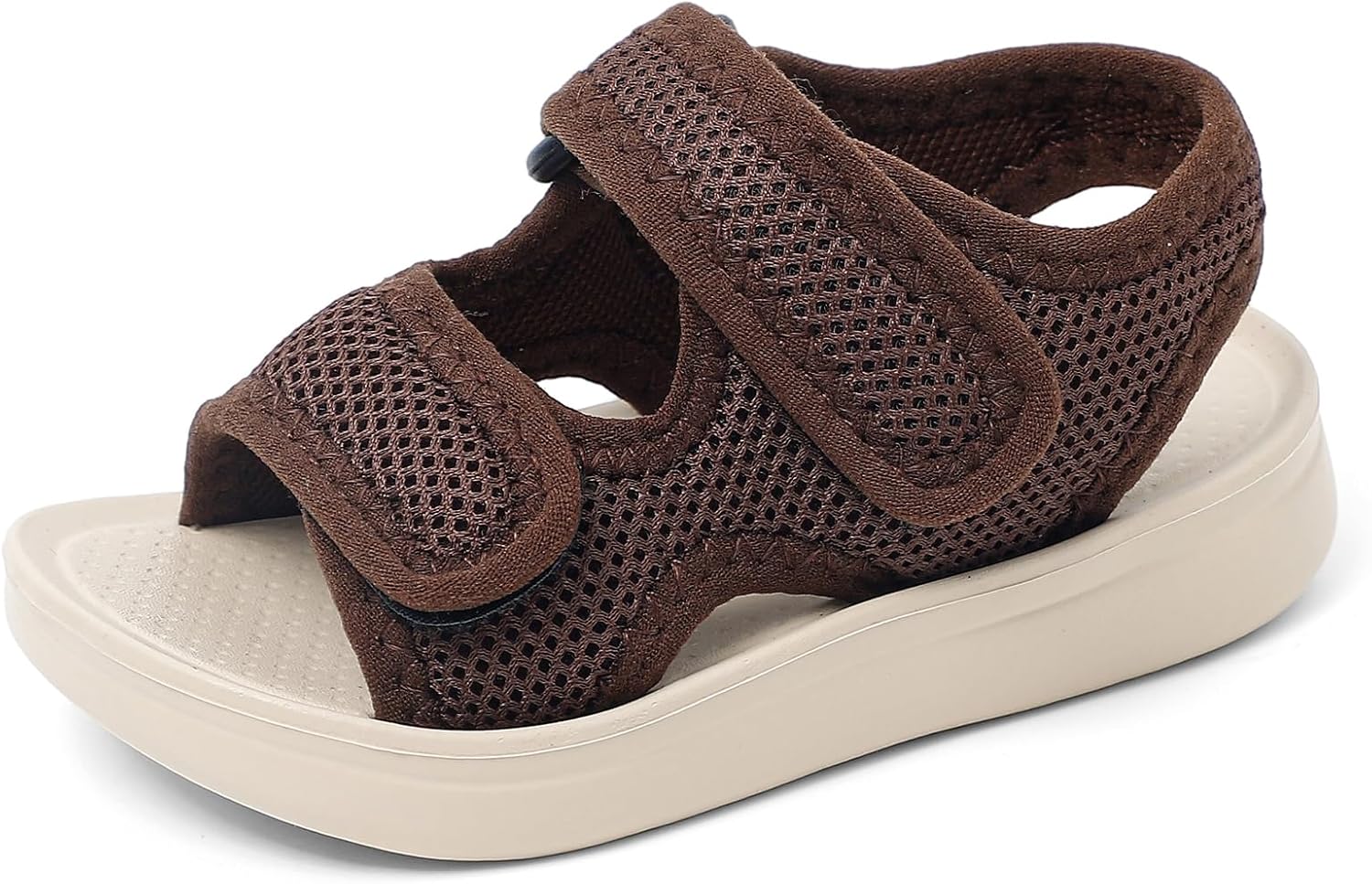 MK MATT KEELY Unisex Kids Summer Slide Sandals Baby Comfort Anti-Slip Open Toe Adjustable Walking Beach Shower Shoes for Boys Girls