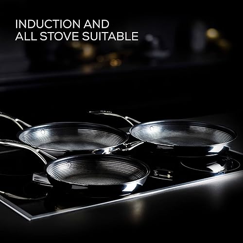 Miniatura 8 de Circulon Juego de sartén de acero inoxidable con tecnología SteelShield Hybrid Stainless y antiadherente