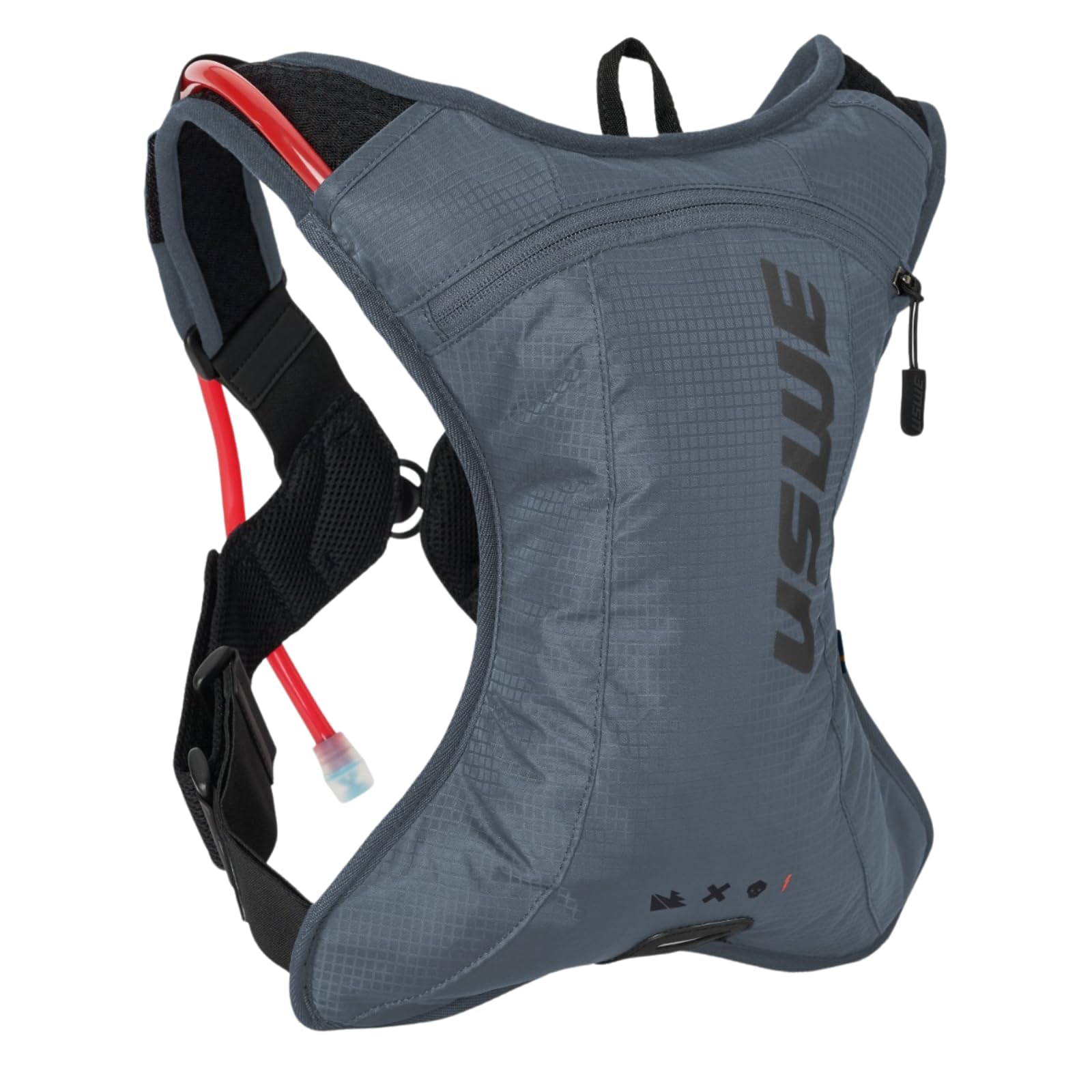 USWE Outlander XC Plecak do biegania i wędrówek, 2 l, z kieszenią na wodę (1,5 l/1,417,5 g), Hydropack dla mężczyzn i kobiet, plecak i sprzęt do jazdy na rowerze, MTB (niebieski, 2 l)
