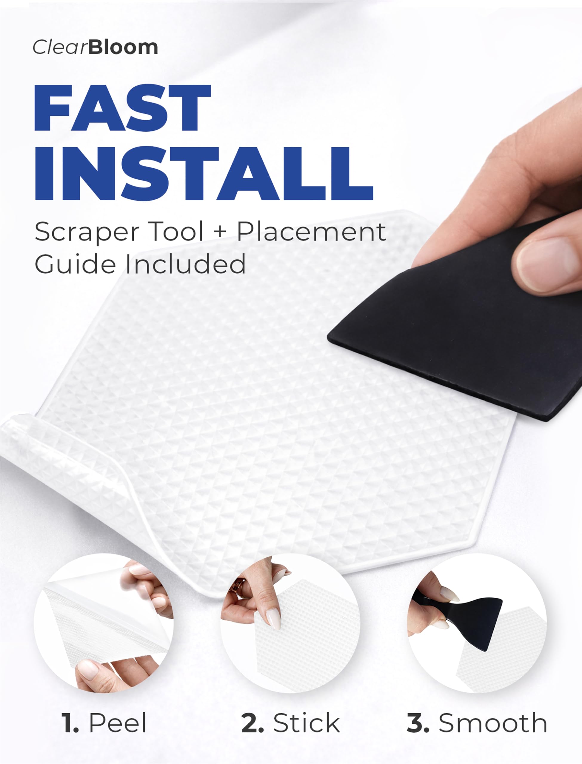 Non-Slip Shower Stickers - Prevent Falls! -4