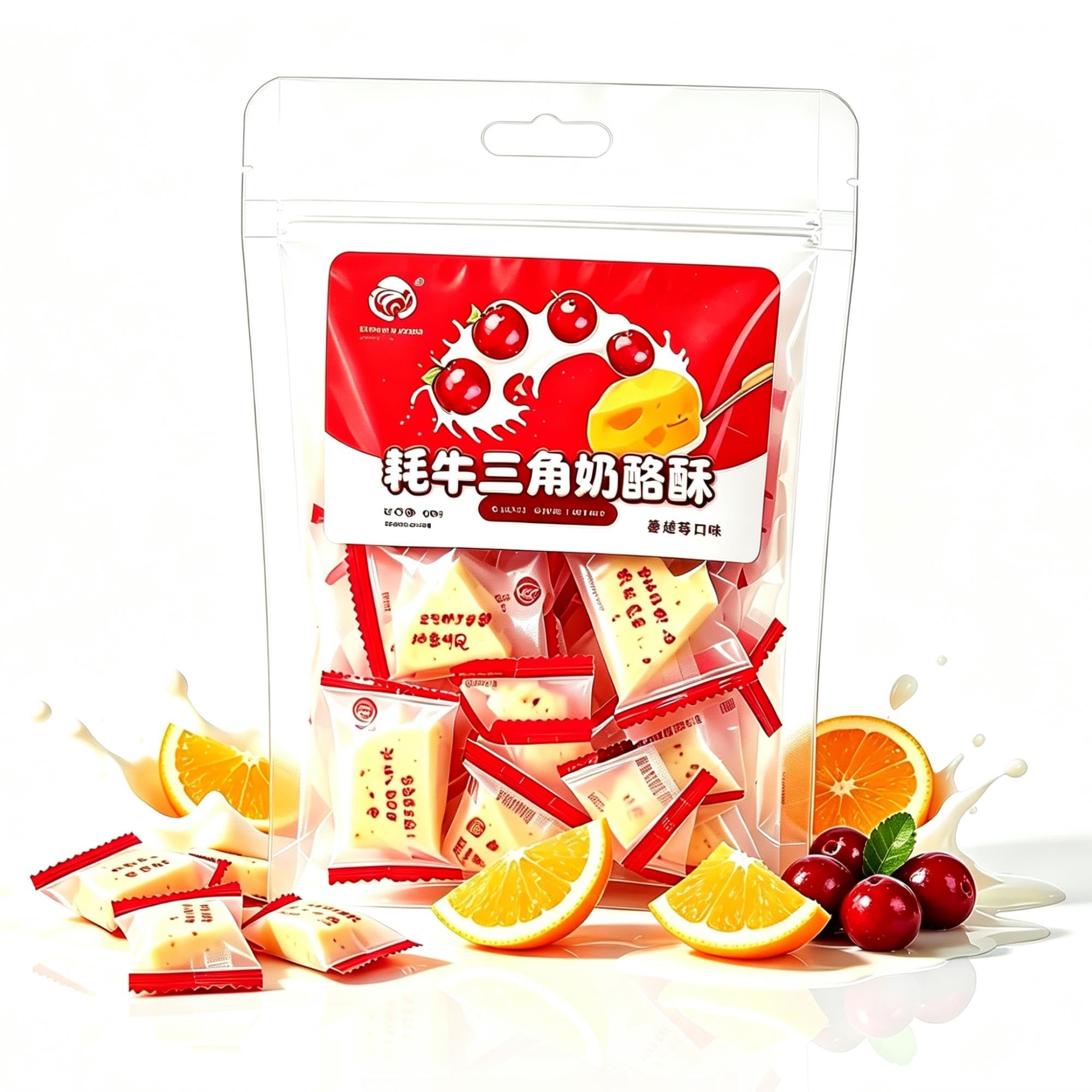 Serek Yak Triangle Crisp 150g, Smak Żurawinowy Indywidualny Mini