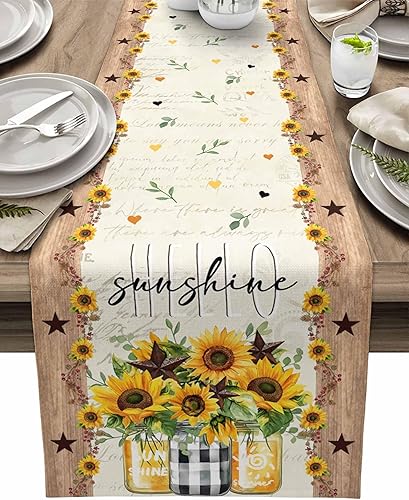 Camino de mesa de Navidad rosa de 13 x 72 pulgadas, diseño floral de hojas de pino, impermeable, mantel de granja, decoración de mesa de comedor