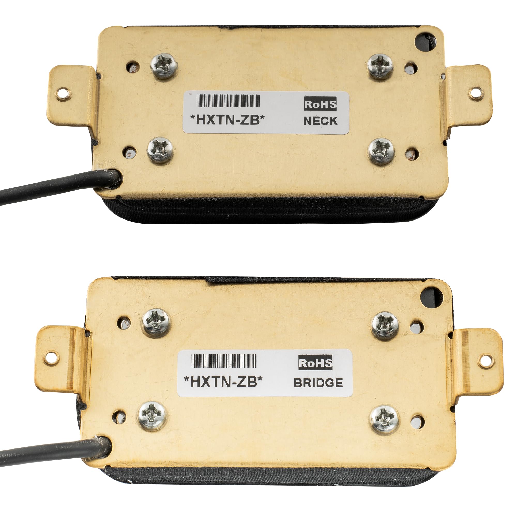 Artec HXTN Super Power Dual Hot Rail Cerámico Pastillas Humbucker Pickups Set para Guitarra Eléctrica, Zebra (Set de 2)