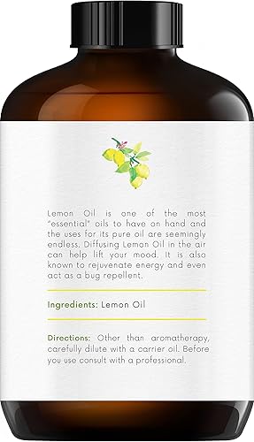 Miniatura 3 de Handcraft - Juego de aceites esenciales de albahaca y limón, enormes 4 onzas líquidas, aceites esenciales 100% puros y naturales, grado terapéutico