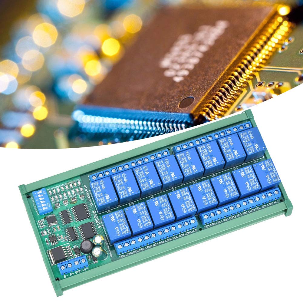Módulo de expansión PLC de 16 Canales Relé para Suministros eléctricos de Control Remoto con protocolo RTU(R4D3B16-R with DIN Rail Box)