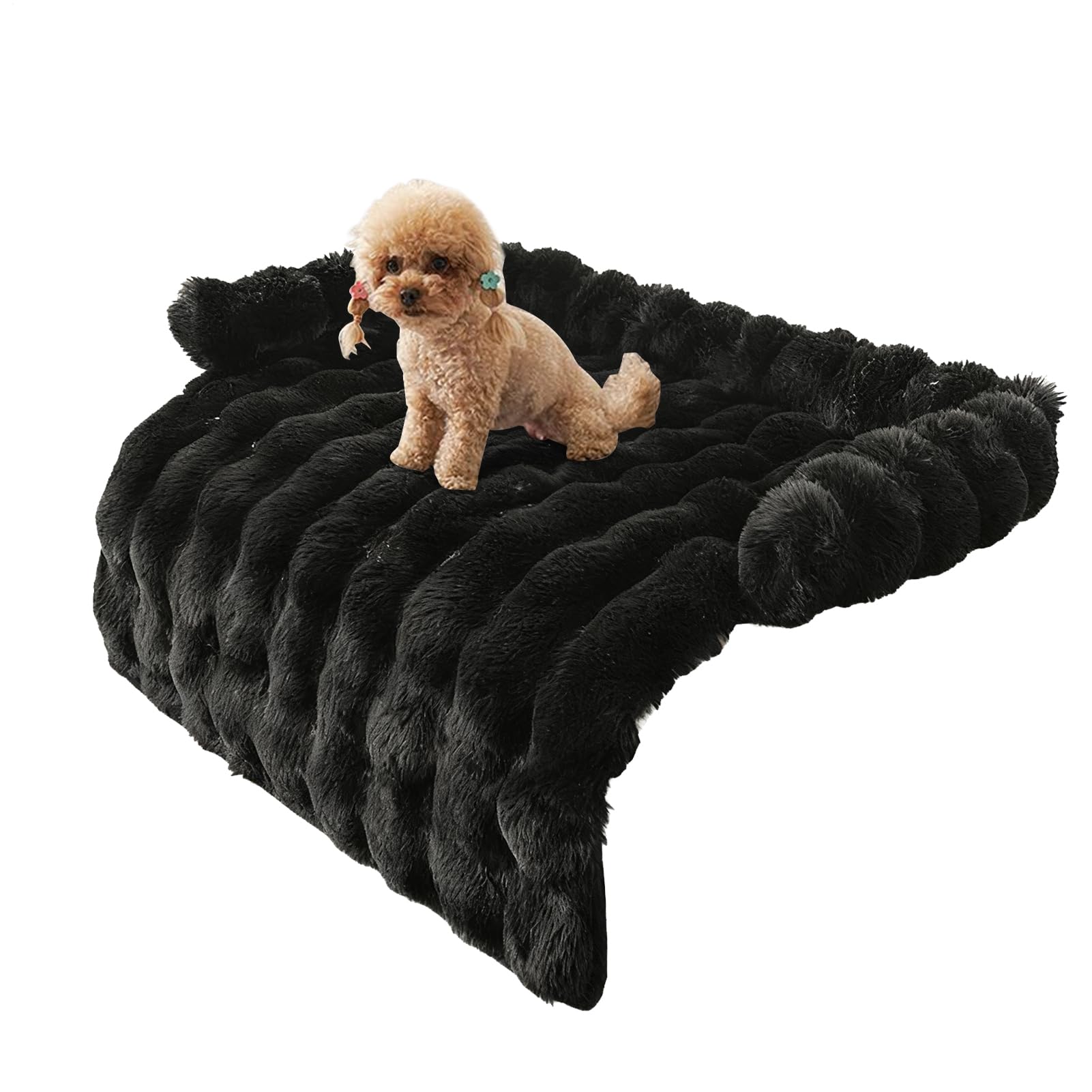 Lit pour chien pour canapé anti-stress avec bord surélevé protecteur