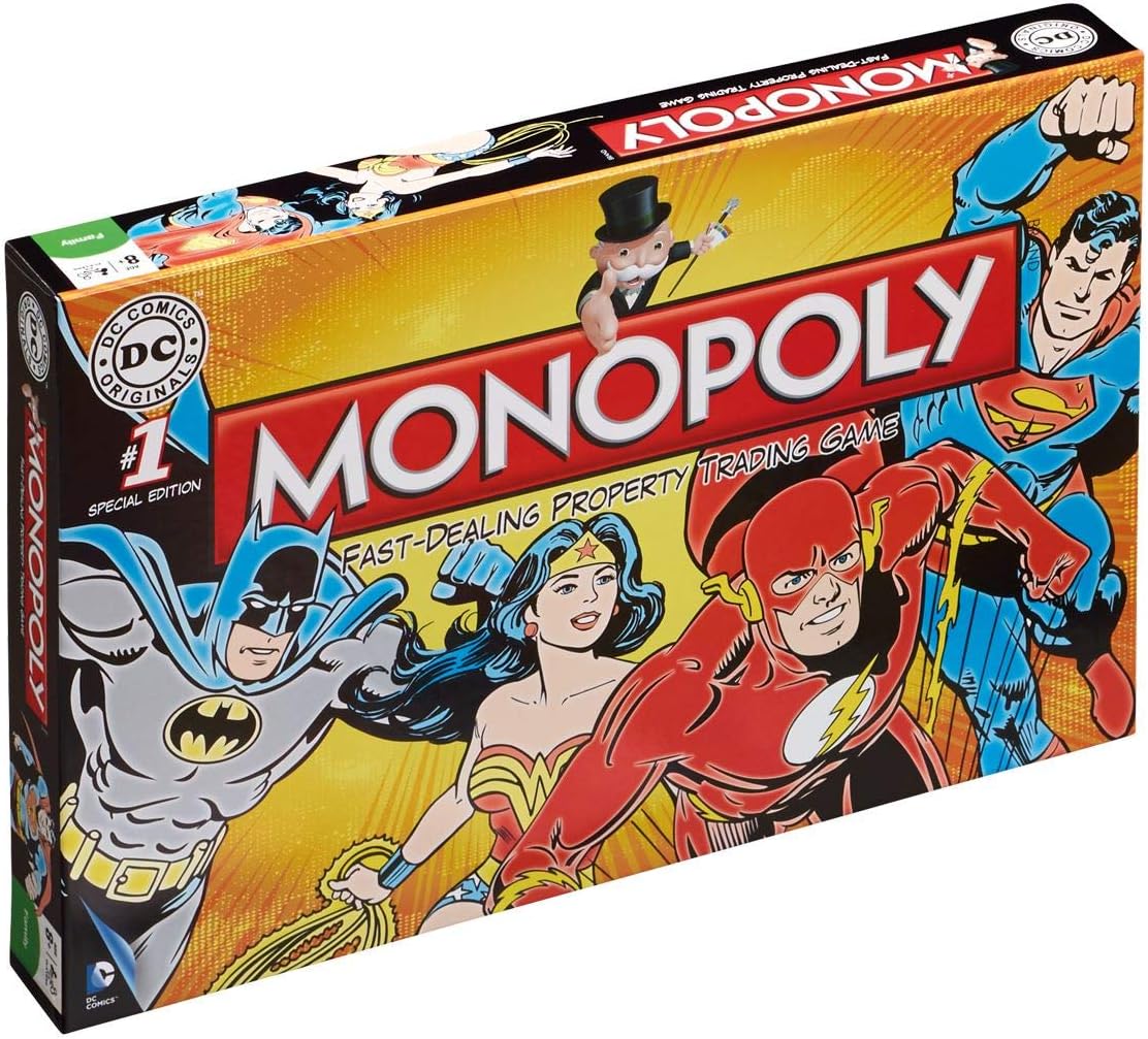 Winning Moves DC Comics Retro Monopoly Board Game
