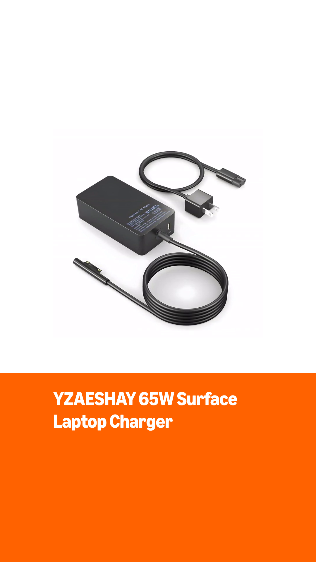 Amazon.com: 65W Surface Laptop Charger for Microsoft Surface Pro