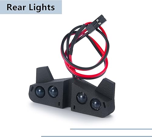 Miniatura 6 de MORLORDY RC delantera y trasera LED Kits de luz trasera para 110 TRX Slash VXL XL-5 actualizaciones 4x4 2WD camión