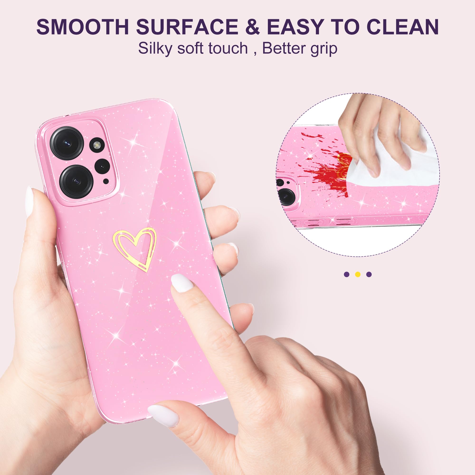 NEINEI Cover per Xiaomi Poco M4 Pro 4G Custodia,Premium PU/TPU