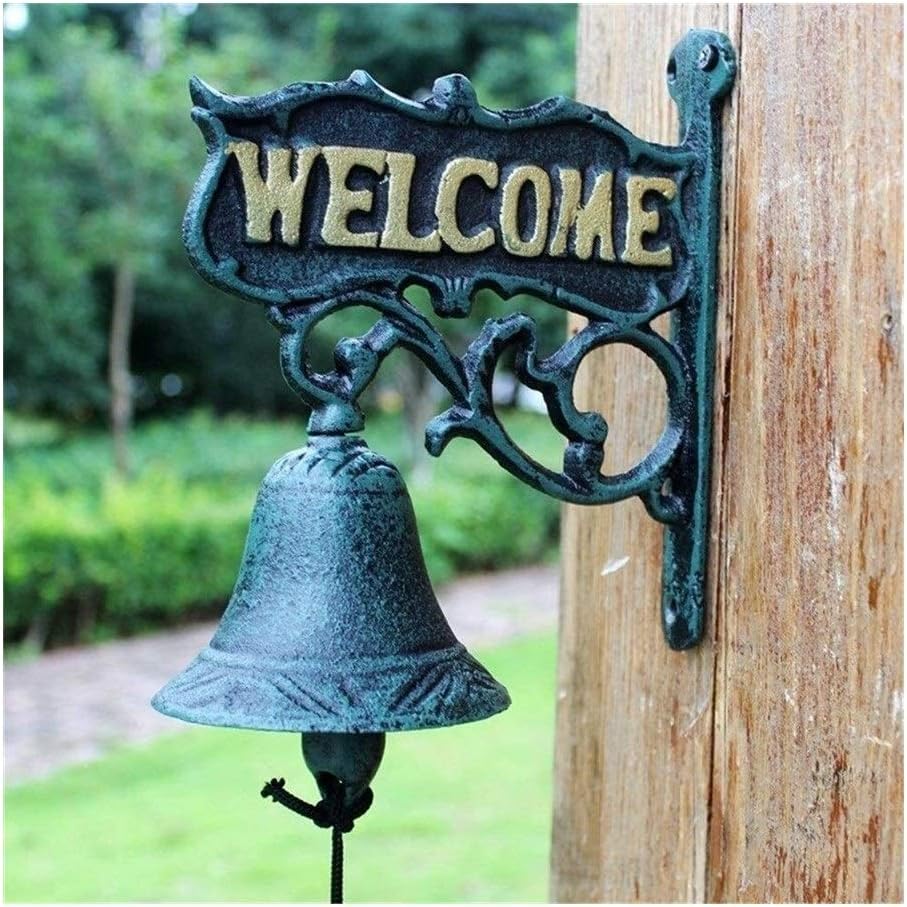 Cast Iron Doorbell Wall Bell Indoor Outdoor Din Cast Iron Doorbell Welcome Sign Decorative Doorbell Dinner Bells Wall Bell Ship Bell