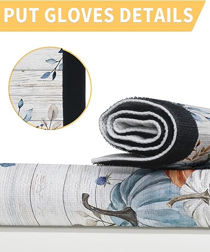 Miniatura 3 de Juego de 2 fundas para manija de puerta de refrigerador de Acción de Gracias, mantiene los electrodomésticos de cocina limpios de manchas, huellas