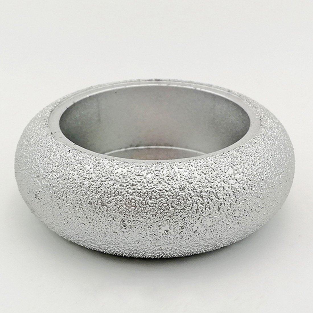 DIATOOL 3 Inch/75MM Diamond Grinding Wheel Convex Curve Brazed for Stone Abrasive Grinding disc Vacuum brazed Profile Hand Diamond Wheel Grit 60 （Diamond Height 25mm）