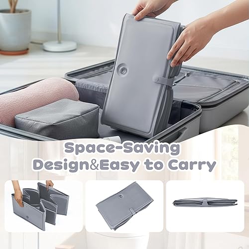 Miniatura 3 de Bañera plegable para bebé, bañera infantil de estructura reforzada con base antideslizante, bañera portátil que ahorra espacio para niños de 6 meses