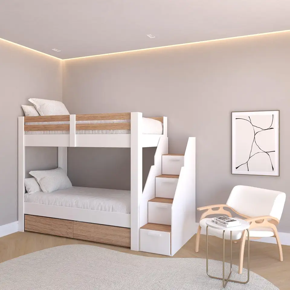 Beliche Solteiro Adulto com 2 Gavetões e 4 Nichos Star Plus Casatema B