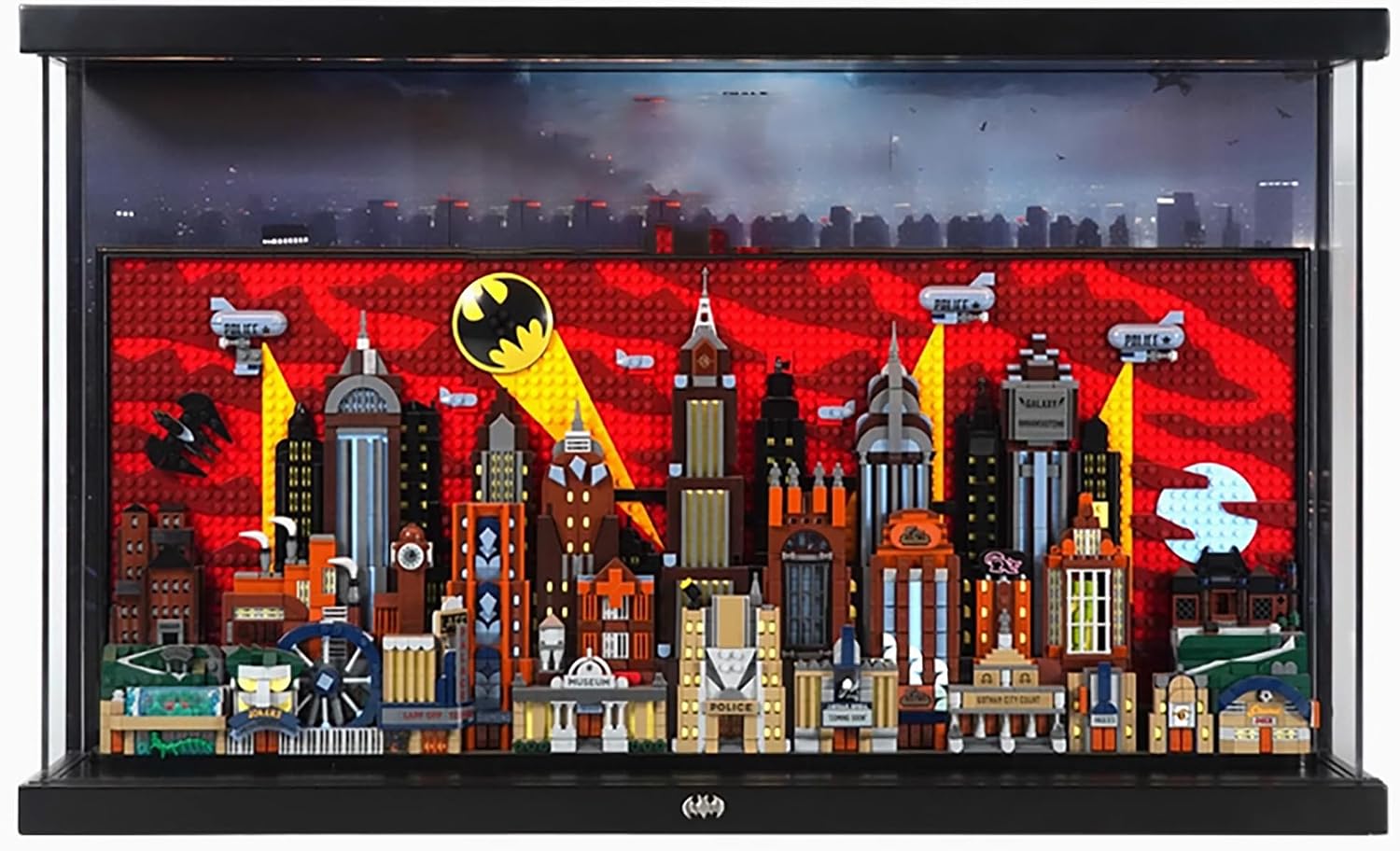 Acrylic Display Case for Lego 76271 Gotham City Model, 3mm Dustproof Display Box, Display Case Compatible with Lego 76271 Model Not Included