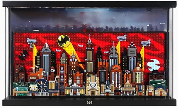 Acrylic Display Case for Lego 76271 Gotham City Model, 3mm Dustproof Display Box, Display Case Compatible with Lego 76271 Model Not Included