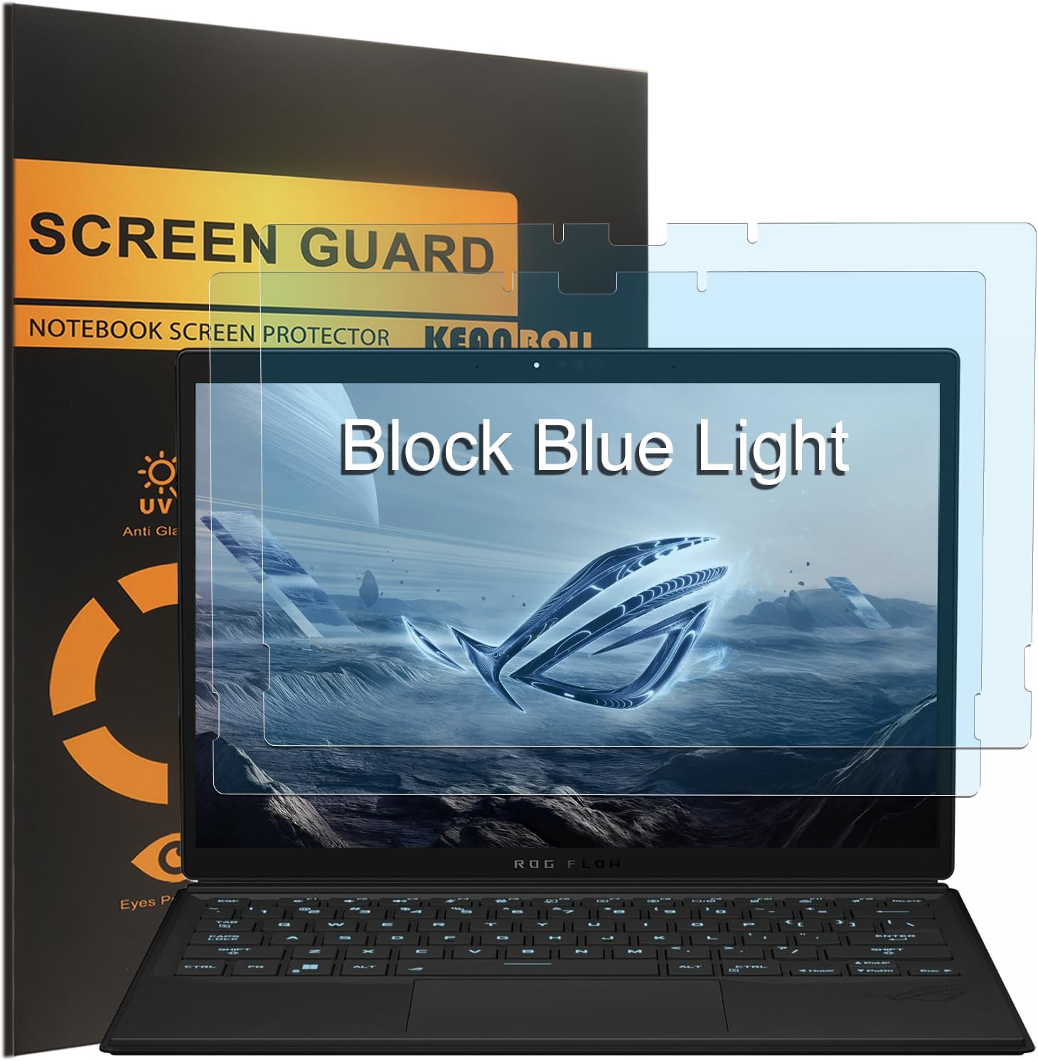 KEANBOLL 2 Pack Blocking Blue Light Screen Protector for ASUS ROG Flow Z13 GZ302 Laptop Tablet (13.4 Inch), Anti Blue Light and Anti Glare (Matte) Shield -(Fits model 2026-2025 only !)