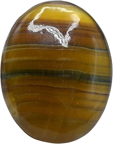 Piedra de palma de fluorita  Piedra de preocupación de masaje de bolsillo para equilibrio natural de chakras corporales, curación de reiki y rejilla