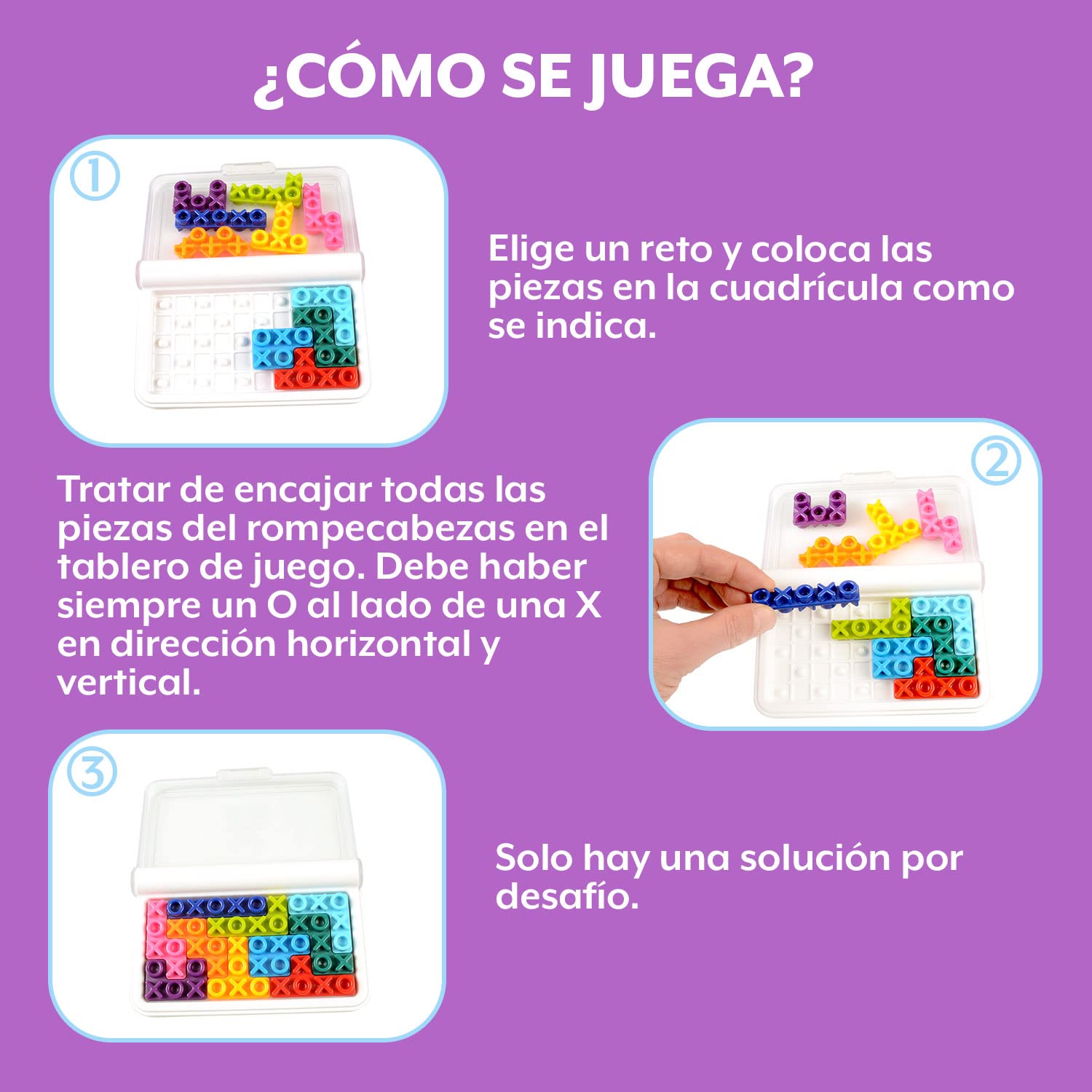 Smart Games - Iq Puzzler Pro + Iq XOXO | Juegos De Mesa Niños 6 Años | Juegos Educativos 6 Años | Juego de Mesa De Lógica para Niños | Juego Infantiles