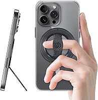 Vista 1 de EWA MagOne 3ª generación [compatible con MagSafe] Soporte de agarre para teléfono con correa para el dedo, soporte de anillo magnético extraíble
