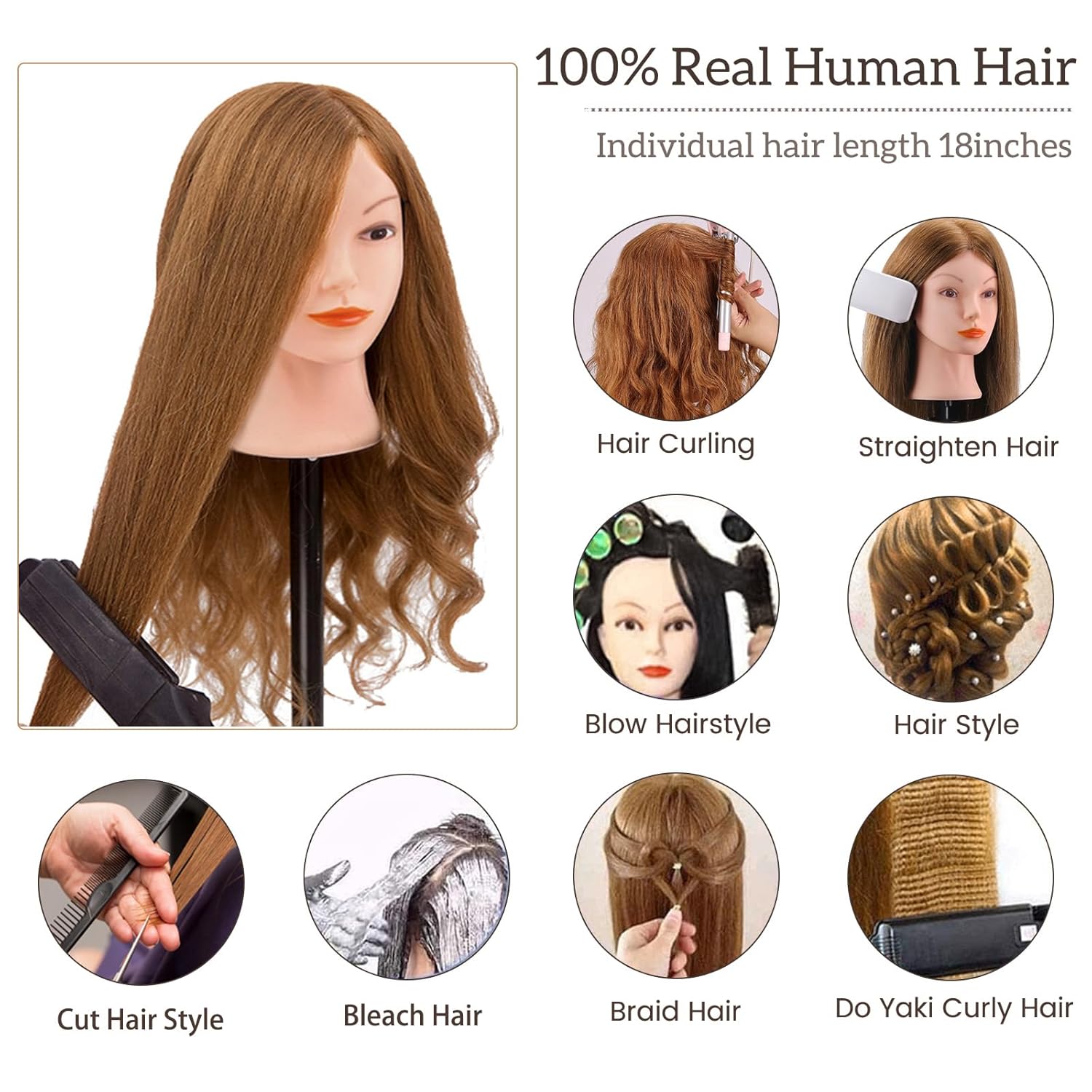 Fodrászati technikák gyakorlása a mannequin fejjel