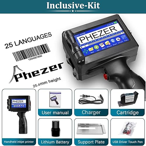 Miniatura 5 de Cartucho de tinta de secado rápido de 1 pulgada 2.4 fl oz para impresora de inyección de tinta de mano P15-1 Cartucho de tinta impermeable de