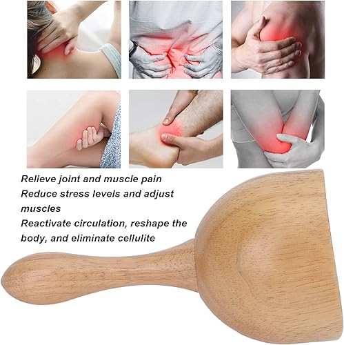 Miniatura 7 de Taza de masaje de mano de madera taza sueca anticelulitis herramienta de masaje de drenaje linfático maderoterapia de madera liberación de punto de