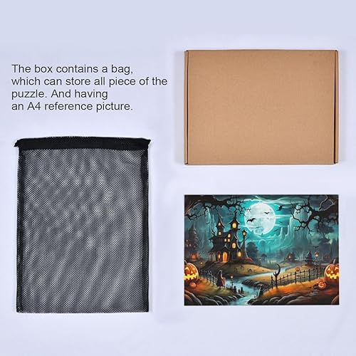 Miniatura 5 de Rompecabezas de 1000 piezas gótico de Halloween para ilustraciones de juegos para adultos, adolescentes y niños 20323064