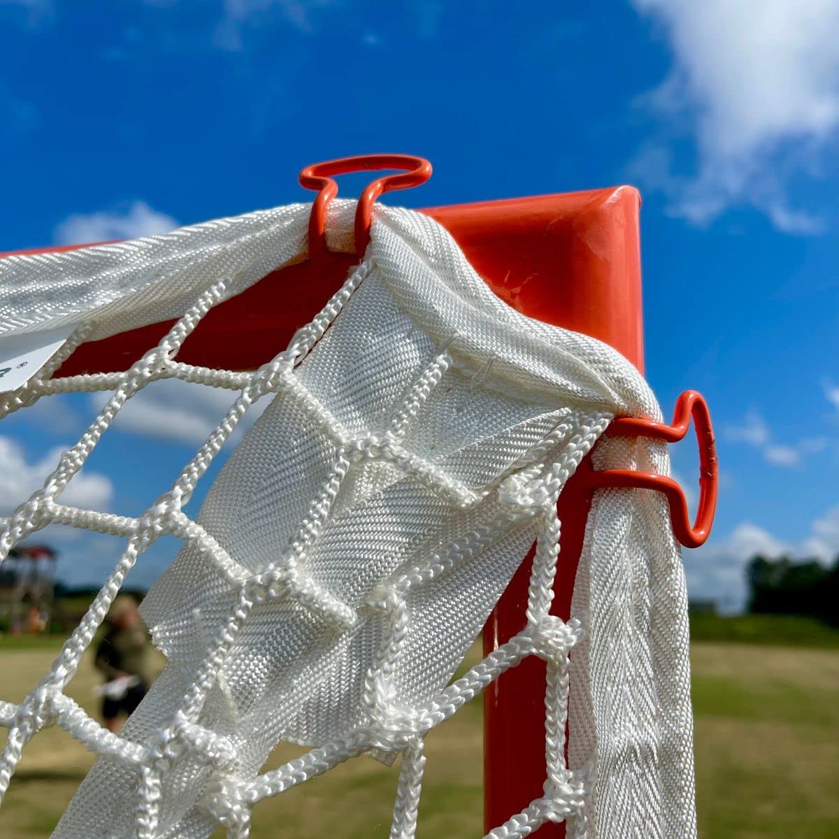 CRANKSHOOTER Quick Clip Tournament Goal, with Quick Attach 5mm White Netting, Sets Up in 90 Seconds
