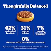 Vista 7 de PEDIGREE Chopped Ground Dinner Comida húmeda y suave enlatada para perros adultos, con carne de res, 22 oz, latas (paquete de 12)