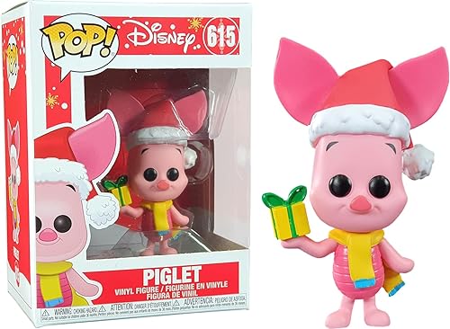 Funko 43330 POP. Vinilo Disney Holiday Piglet Figura Coleccionable, Multicolor