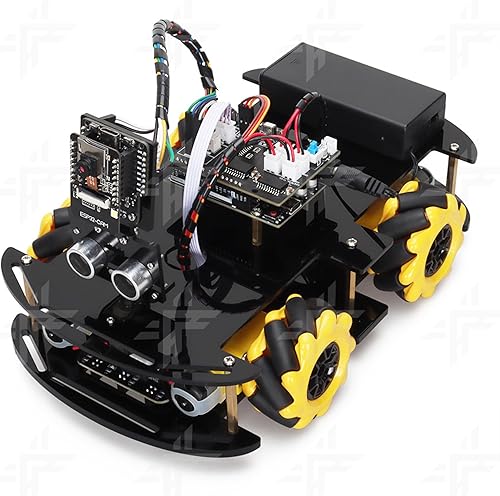 Miniatura 3 de DIGISHUO UNO R3 Project Smart Robot Car Kit con UNO R3, Mecanum Wheel  Función de imagen de transmisión de cámara  Función de control WiFi, etc. Kit