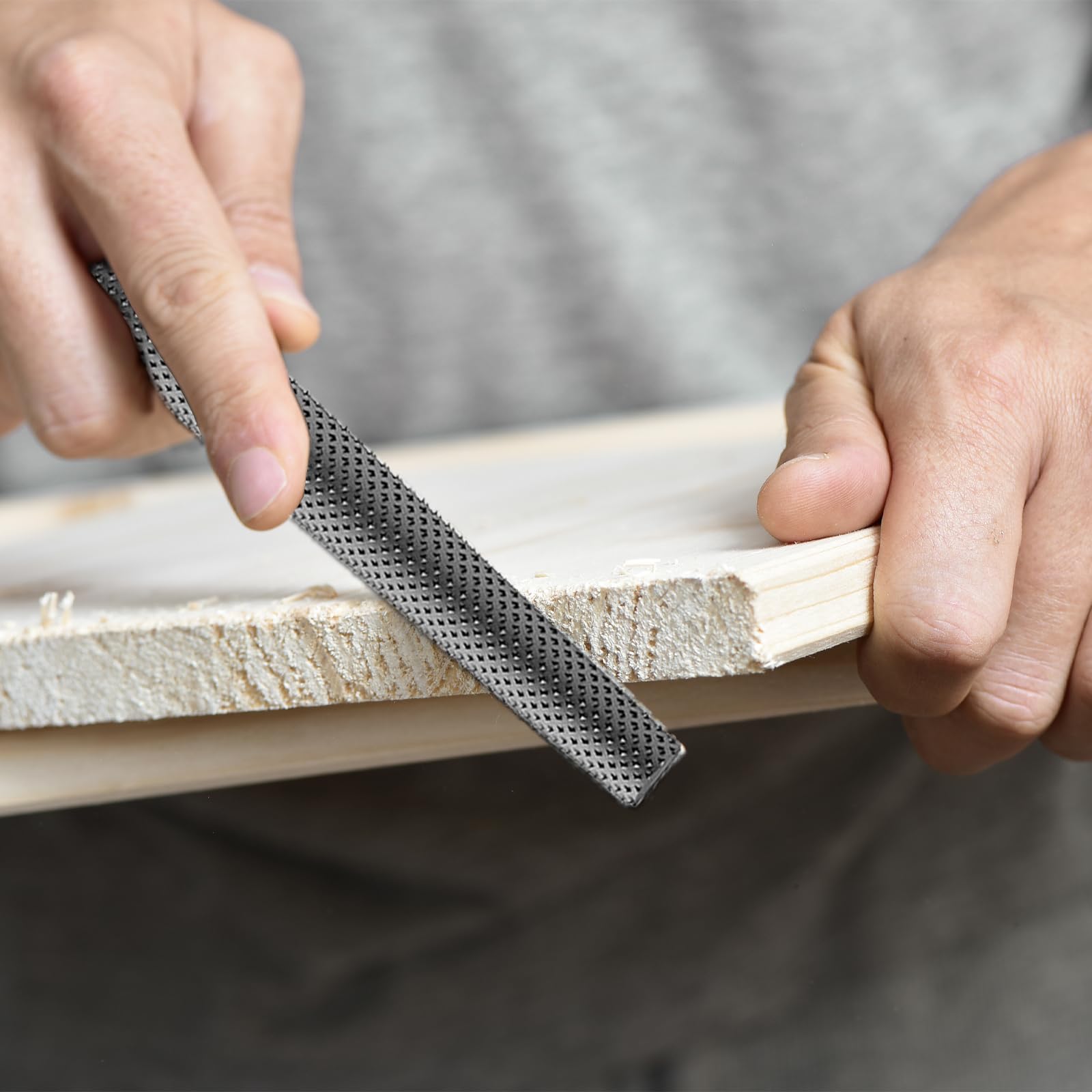 Raspa per Legno, Set di Raspe in Metallo da 200 mm, Set di Lime per Legno Terry da 3 Pezzi, Tra Cui Raspa Piatta, Raspa Semitonda e Raspa Tonda, Raspa in Metallo, per Lavorazione del Legno