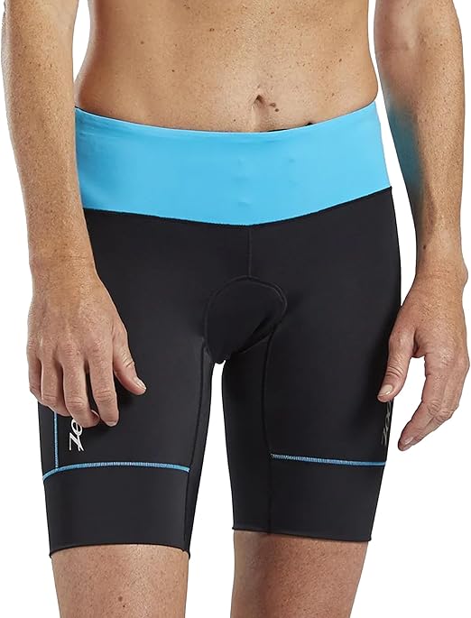 Zoot Women’s Core 8-Inch Tri Shorts, Quick Dry Performance Triathlon Short with Cycling Chamois Pad, Pockets & UPF 50+ Fabric