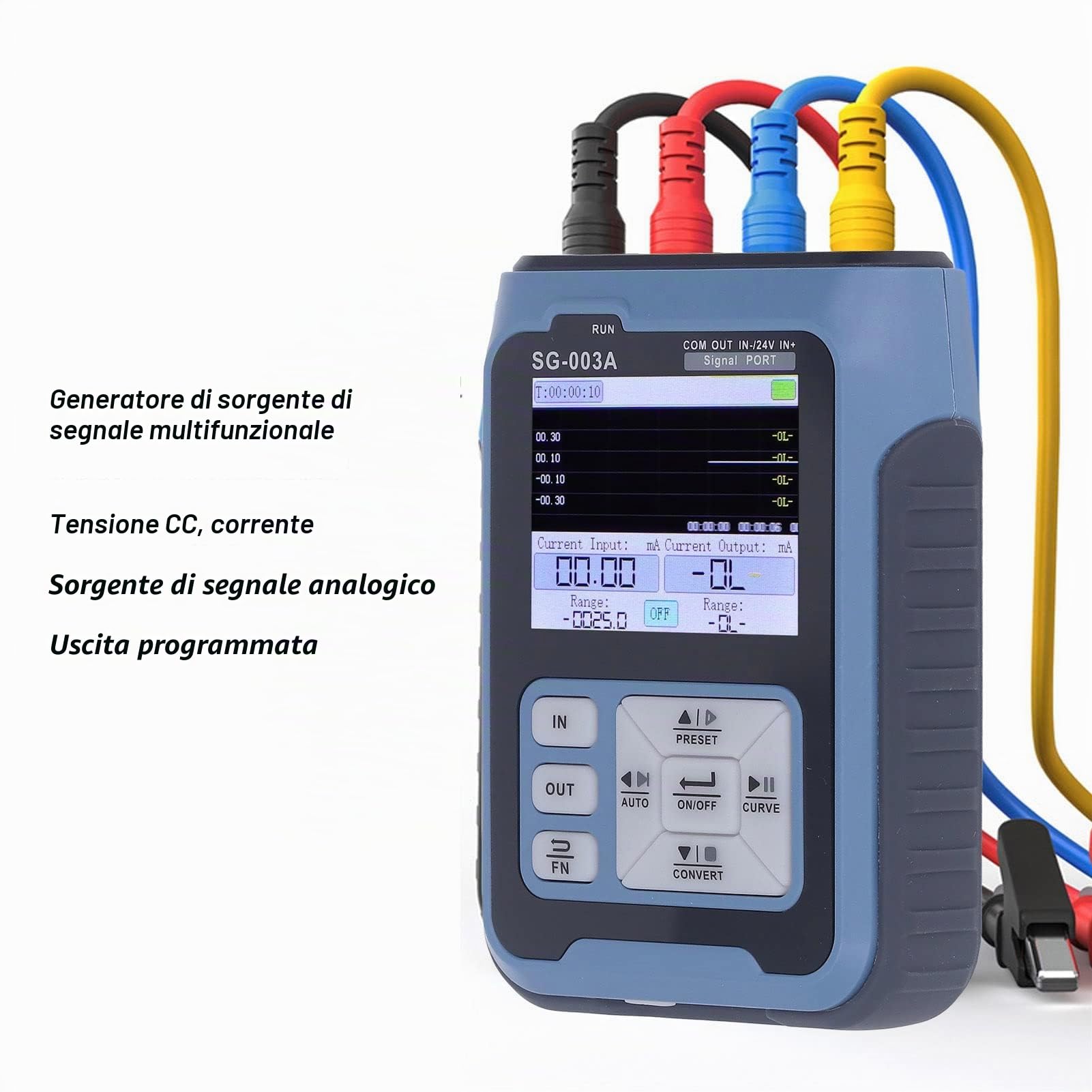 SG 003A Generatore di Sorgenti di Segnale Multifunzionale Modalità di Segnale Multiple Funzione di Uscita Automatica Display Digitale da 2,4 Pollici Generatore di Frequenza di Tensione per il Debug