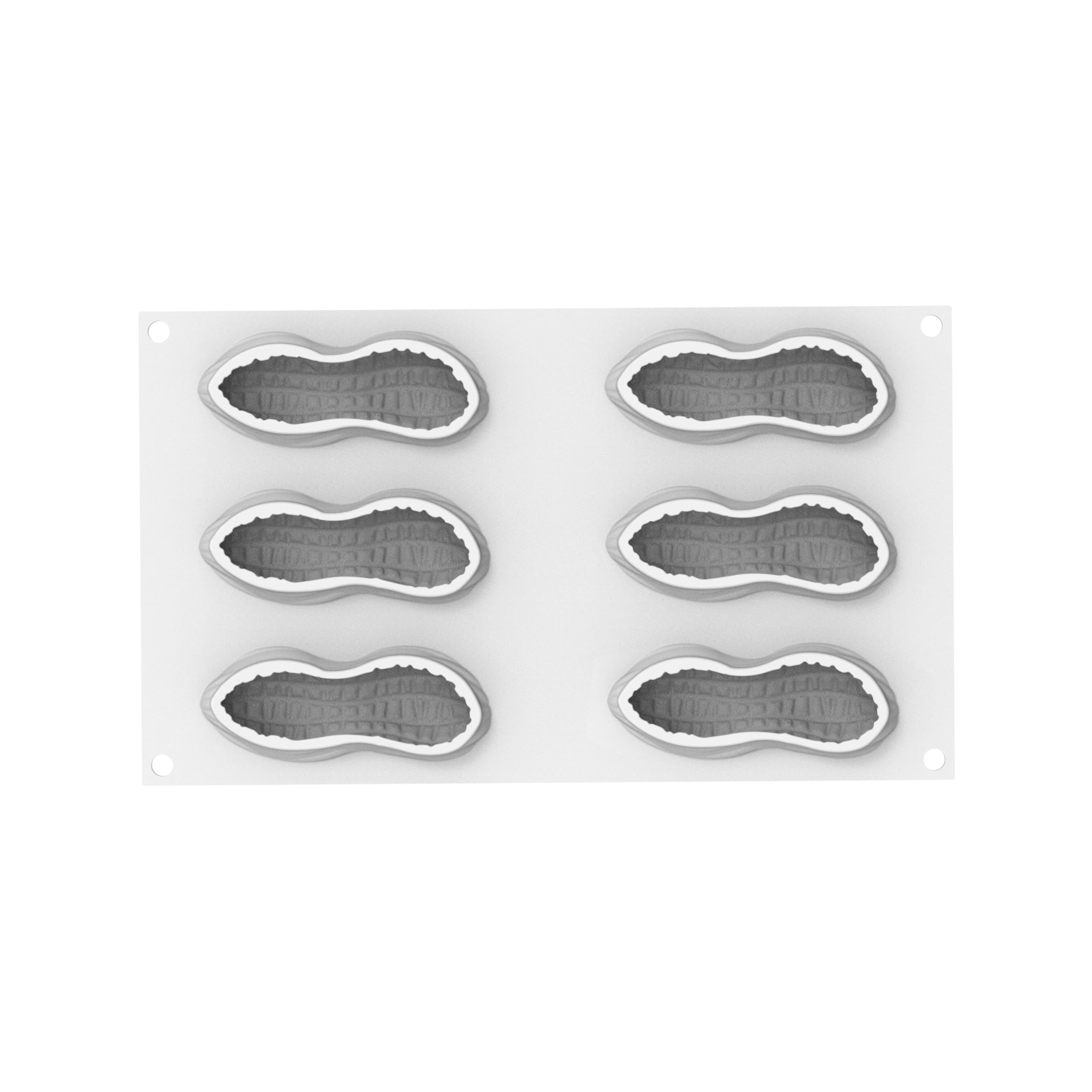 silikomart Kit Moules en Silicone Pistache 30 12 Empreintes 30 ml et Cacahuète 100 6 Empreintes 100 ml Professionnels pour Mousses Entremets Desserts Individuels et Pâtisserie