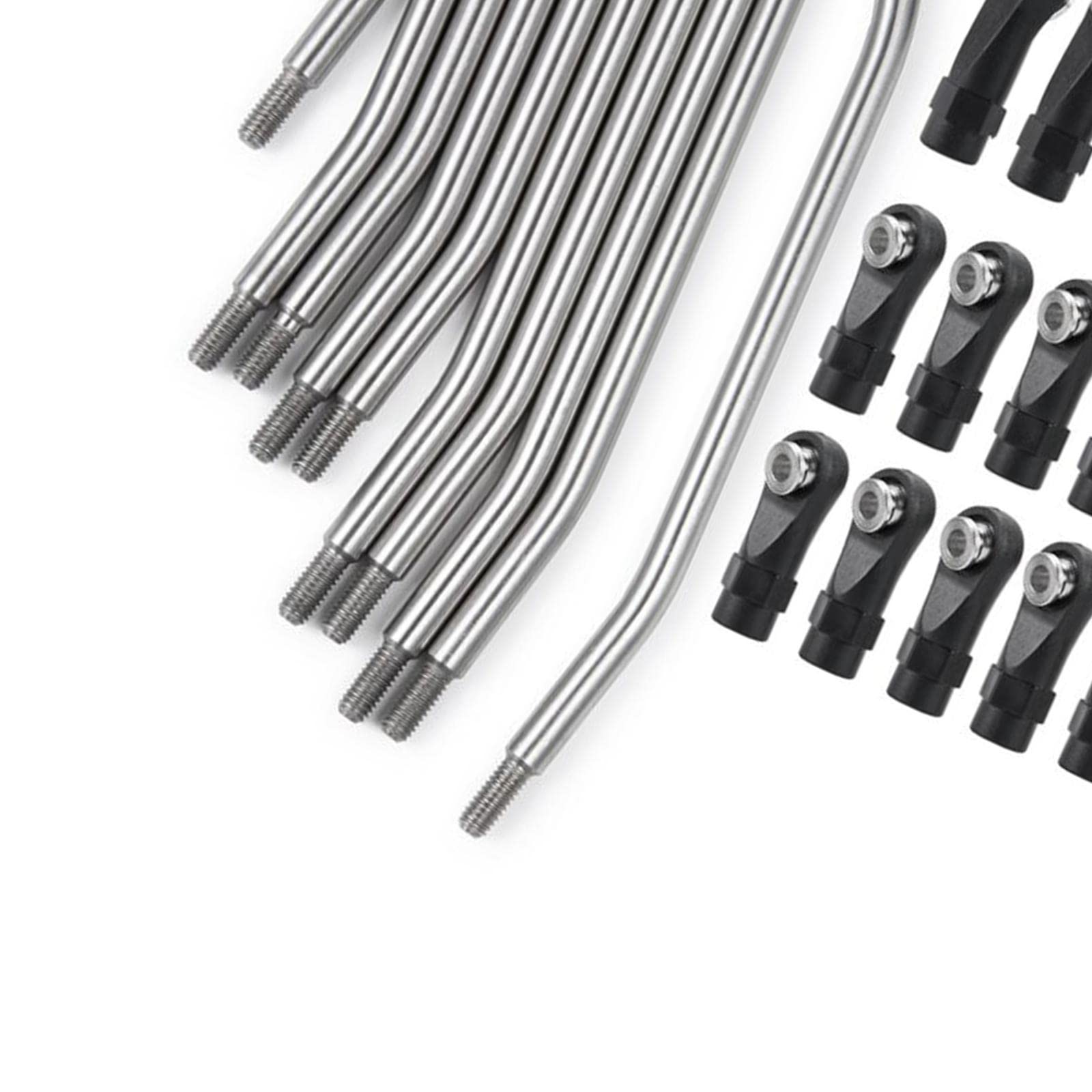 10 Pezzi Asta di Collegamento Auto Rc Accessori Metallo Plastica Parti Sostitutive per Migliorare Stabilità E Resistenza Adatto a Modellismo 1 10