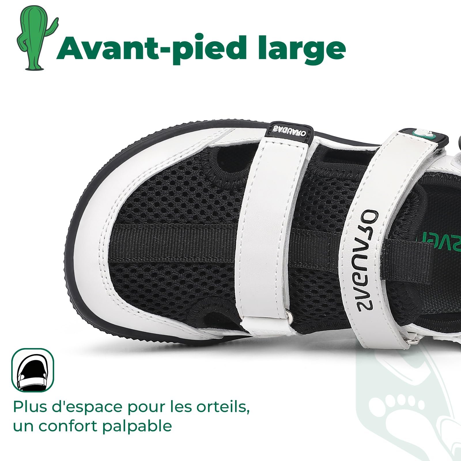 SAGUARO Garçon Sandales D’Été à Bout Fermé - pour Décontractées & Camping, 25-36